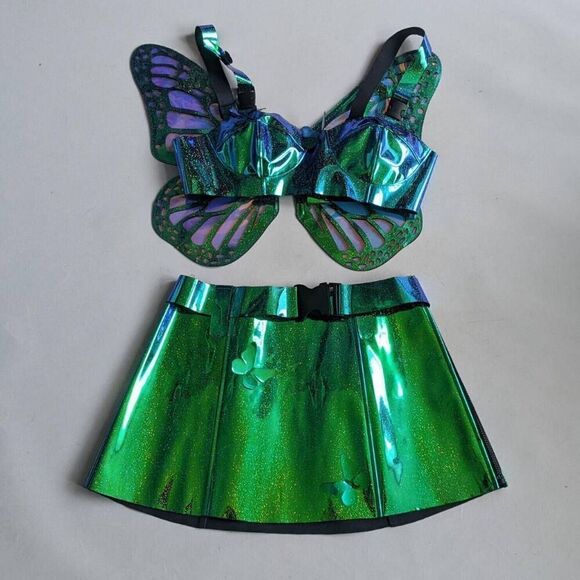 Dolls Kill Iridescent Fairy Costume - Picture 1 of 14